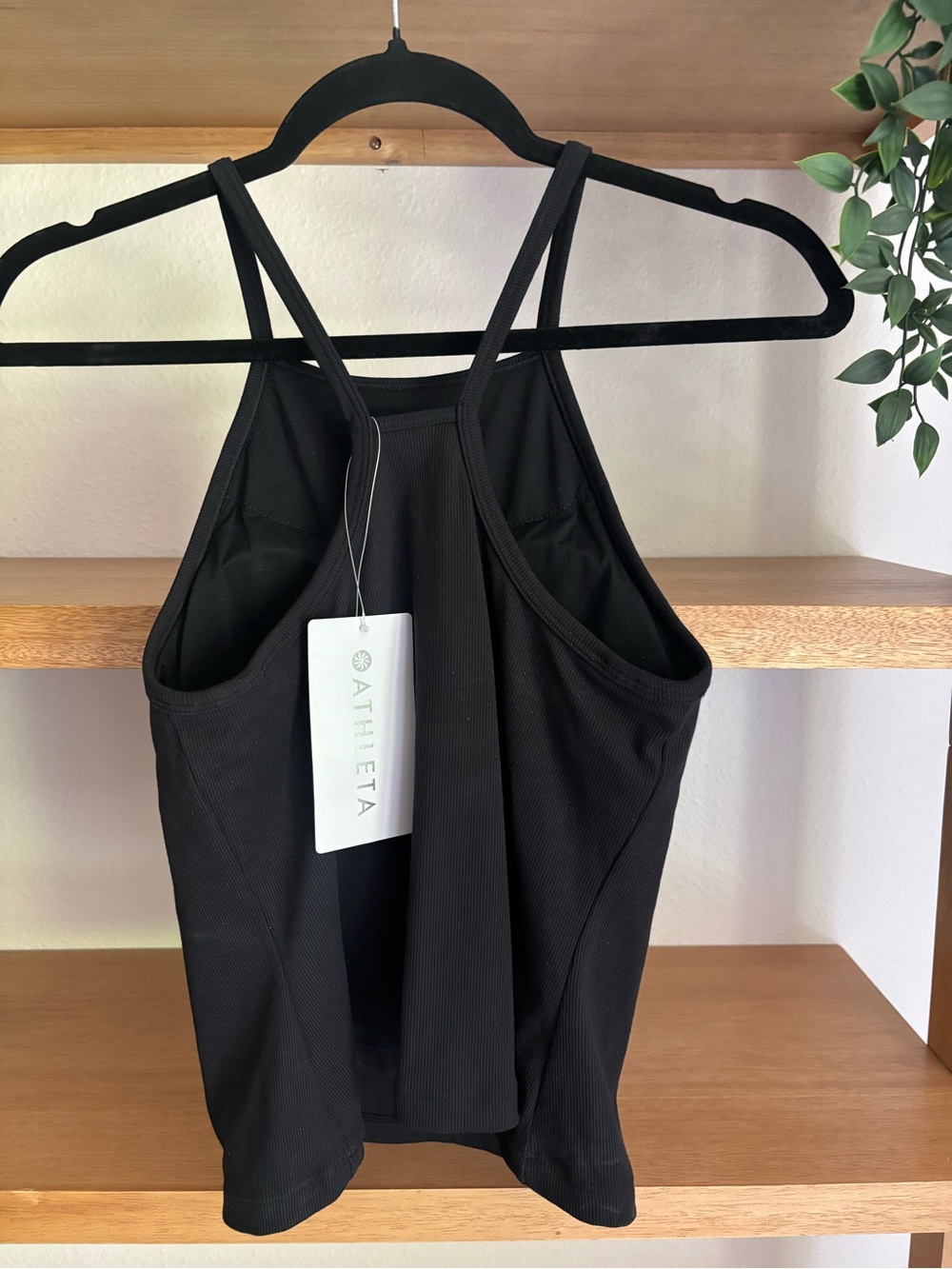 Athleta Black Ribbed Halter Tank Top - Picture 5 of 13